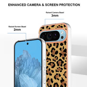 For Google Pixel 9 Pro XL Electroplating Dual-side IMD Phone Case(Leopard Print)
