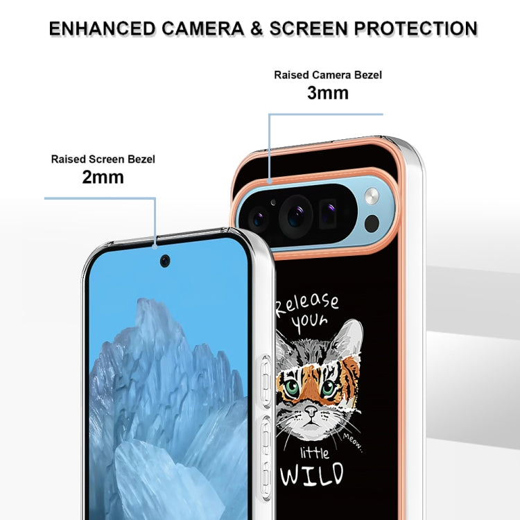 For Google Pixel 9 Pro XL Electroplating Dual-side IMD Phone Case(Natural Growth)