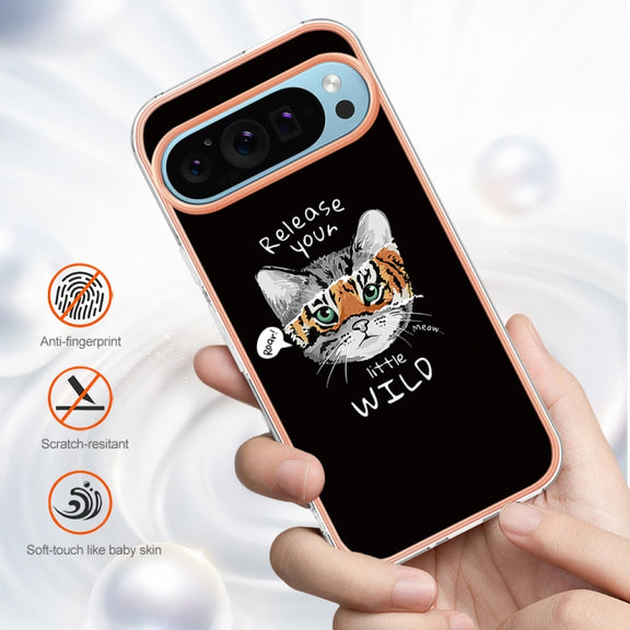 For Google Pixel 9 Pro XL Electroplating Dual-side IMD Phone Case(Natural Growth)
