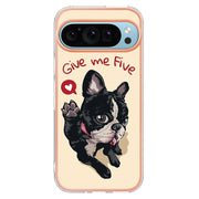 For Google Pixel 9 Pro XL Electroplating Dual-side IMD Phone Case(Lucky Dog)