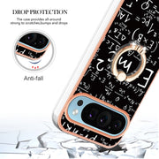 For Google Pixel 9 Pro XL Electroplating Dual-side IMD Phone Case with Ring Holder(Equation)