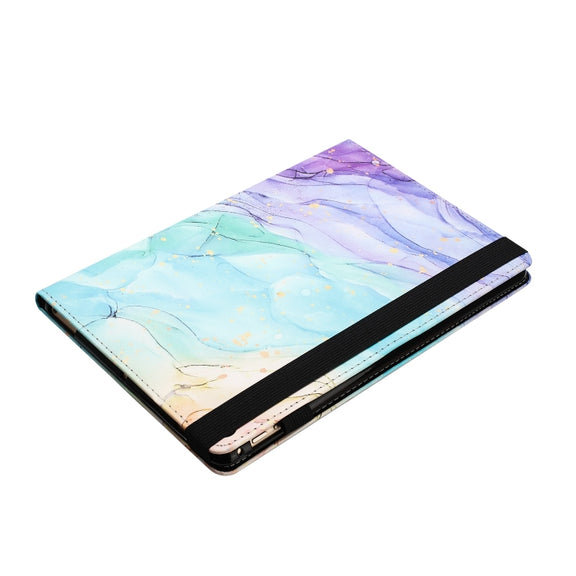 For Amazon Kindle Fire HD 8 2020 2022 Sewing Litchi Texture Smart Leather Tablet Case(Oil Painting)