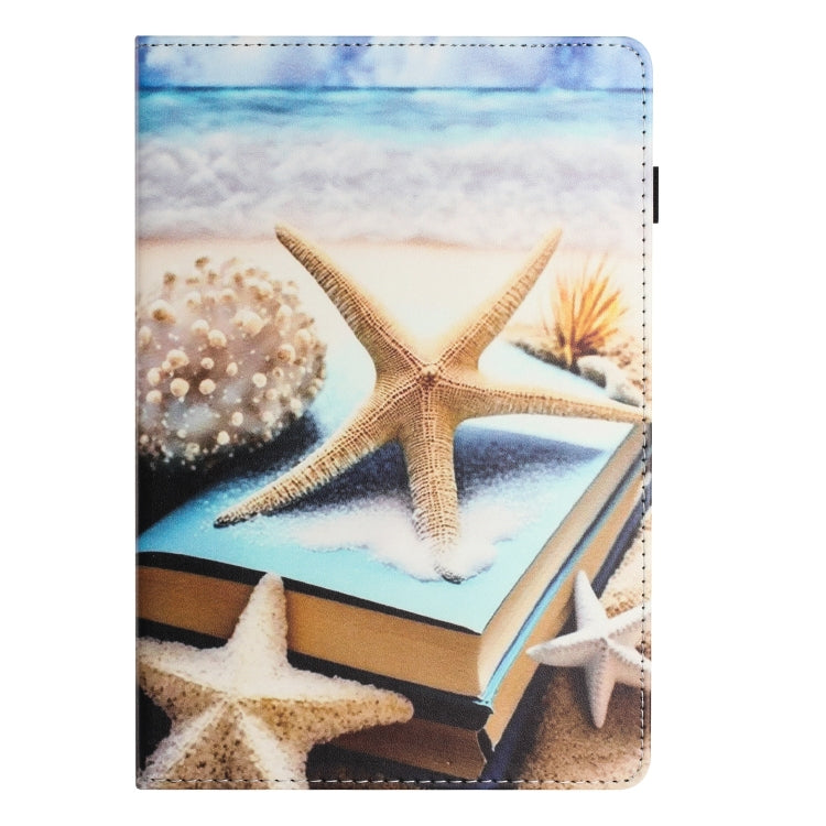 For Amazon Kindle Fire HD 8 2020 2022 Sewing Litchi Texture Smart Leather Tablet Case(Starfish)