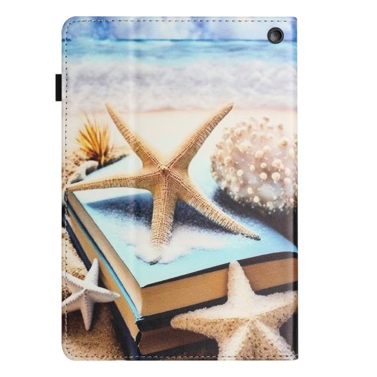 For Amazon Kindle Fire HD 8 2020 2022 Sewing Litchi Texture Smart Leather Tablet Case(Starfish) - Amazon by PMC TechLife | Online Shopping South Africa | PMC TechLife | Buy Now Pay Later Mobicred