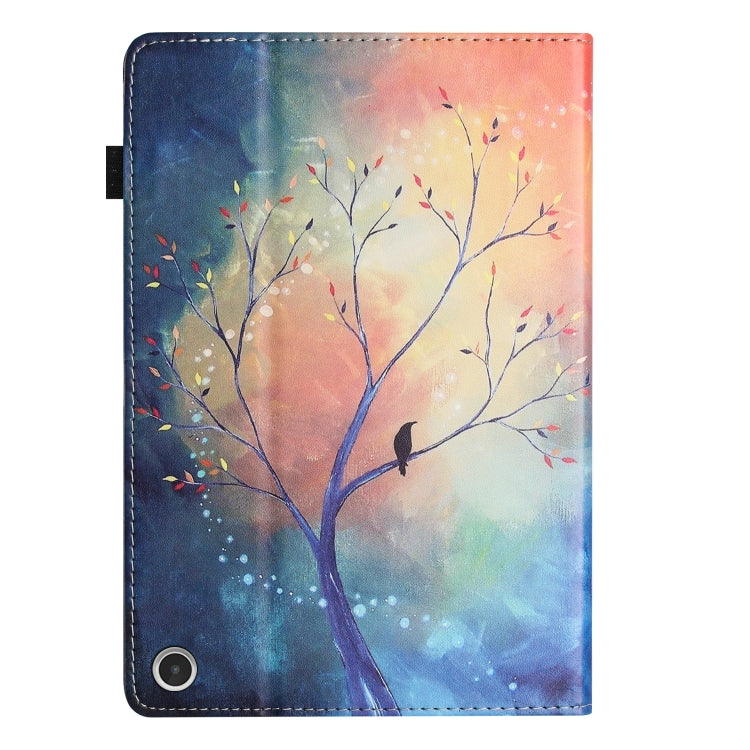 For Amazon Kindle Fire HD 10 2021 Sewing Litchi Texture Smart Leather Tablet Case(Oil Painting Tree) - Amazon by PMC TechLife | Online Shopping South Africa | PMC TechLife | Buy Now Pay Later Mobicred