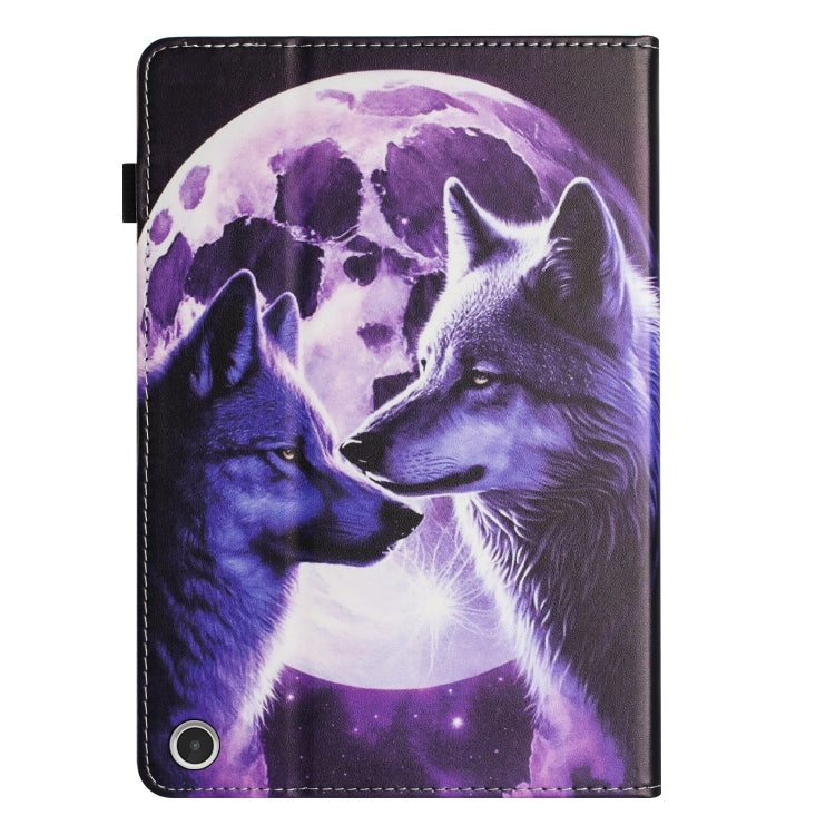 For Amazon Kindle Fire HD 10 2021 Sewing Litchi Texture Smart Leather Tablet Case(Wolf) - Amazon by PMC TechLife | Online Shopping South Africa | PMC TechLife | Buy Now Pay Later Mobicred