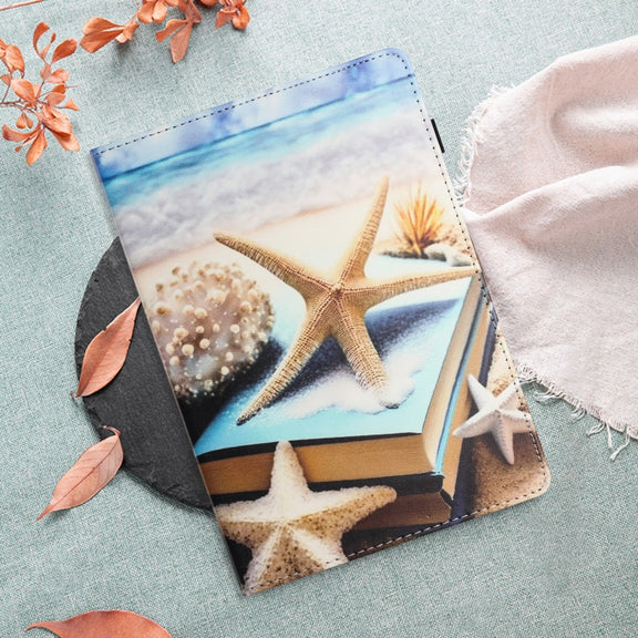For Lenovo Tab M10 Sewing Litchi Texture Smart Leather Tablet Case(Starfish)