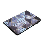 For Lenovo Tab M10 Sewing Litchi Texture Smart Leather Tablet Case(Marble)