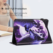 For Lenovo Tab M10 Sewing Litchi Texture Smart Leather Tablet Case(Wolf)