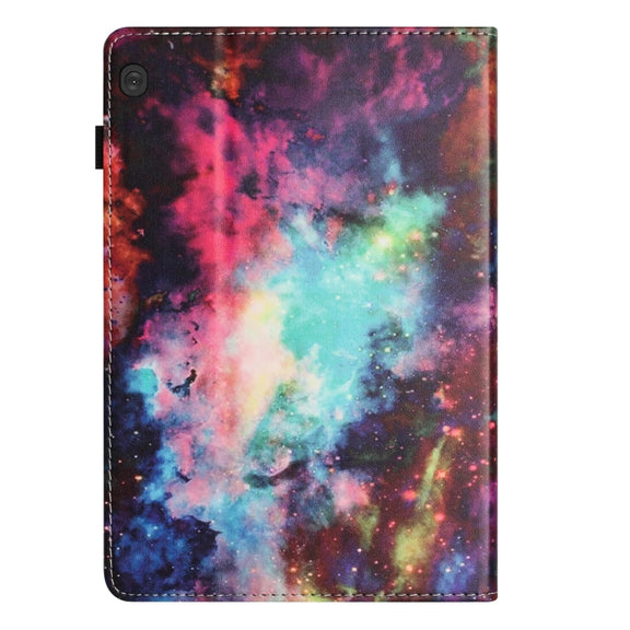 For Lenovo Tab M10 Sewing Litchi Texture Smart Leather Tablet Case(Starry Sky)