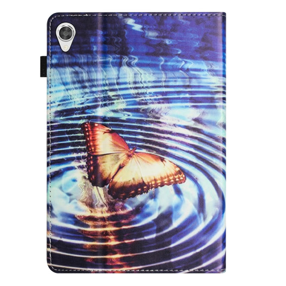 For Lenovo Tab M10 HD Gen 2 Sewing Litchi Texture Smart Leather Tablet Case(Butterfly)