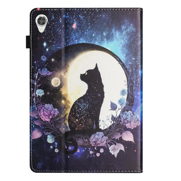 For Lenovo Tab M10 HD Gen 2 Sewing Litchi Texture Smart Leather Tablet Case(Cat)