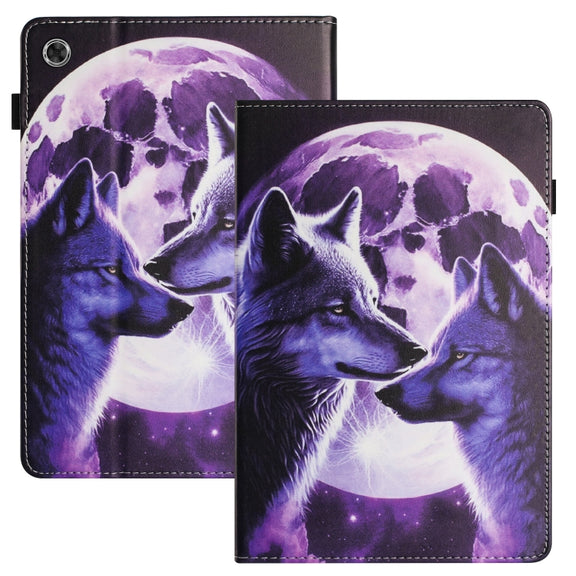For Lenovo Tab M10 Gen 3 Sewing Litchi Texture Smart Leather Tablet Case(Wolf)