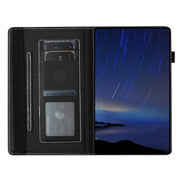 For Lenovo M10 Plus Sewing Litchi Texture Smart Leather Tablet Case(Starfish)