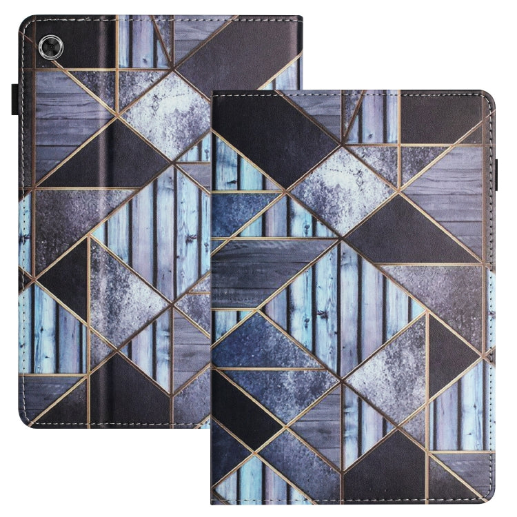 For Lenovo M10 Plus Sewing Litchi Texture Smart Leather Tablet Case(Marble) - Lenovo by PMC TechLife | Online Shopping South Africa | PMC TechLife | Buy Now Pay Later Mobicred