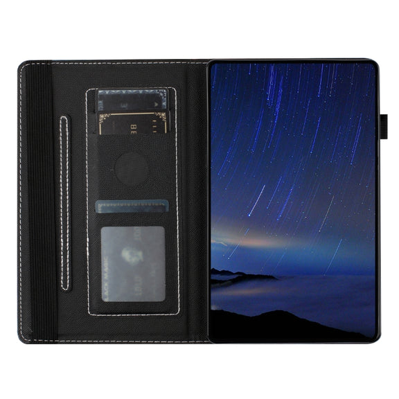 For Lenovo Tab M10 Plus 3rd Gen Sewing Litchi Texture Smart Leather Tablet Case(Oil Painting)