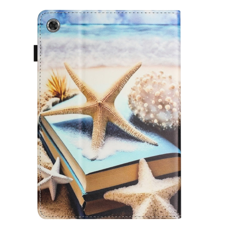 For Lenovo Tab M10 Plus 3rd Gen Sewing Litchi Texture Smart Leather Tablet Case(Starfish)