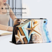 For Lenovo Tab M10 Plus 3rd Gen Sewing Litchi Texture Smart Leather Tablet Case(Starfish)