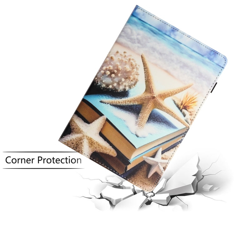 For Lenovo Tab M10 Plus 3rd Gen Sewing Litchi Texture Smart Leather Tablet Case(Starfish)