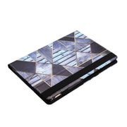 For Lenovo Tab M10 Plus 3rd Gen Sewing Litchi Texture Smart Leather Tablet Case(Marble)