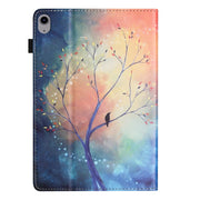 For Lenovo Tab P11 Sewing Litchi Texture Smart Leather Tablet Case(Oil Painting Tree)