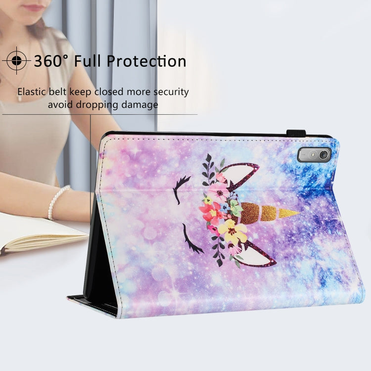 For Lenovo Tab P11 Gen 2 Sewing Litchi Texture Smart Leather Tablet Case(Smiling Face) - Lenovo by PMC TechLife | Online Shopping South Africa | PMC TechLife | Buy Now Pay Later Mobicred