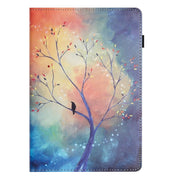 For Huawei MediaPad T3 10 Sewing Litchi Texture Smart Leather Tablet Case(Oil Painting Tree)