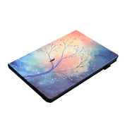 For Huawei MediaPad T3 10 Sewing Litchi Texture Smart Leather Tablet Case(Oil Painting Tree)