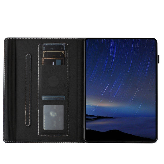 For Huawei MediaPad T3 10 Sewing Litchi Texture Smart Leather Tablet Case(Butterfly)