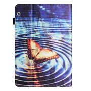 For Huawei MediaPad T5 10 Sewing Litchi Texture Smart Leather Tablet Case(Butterfly)
