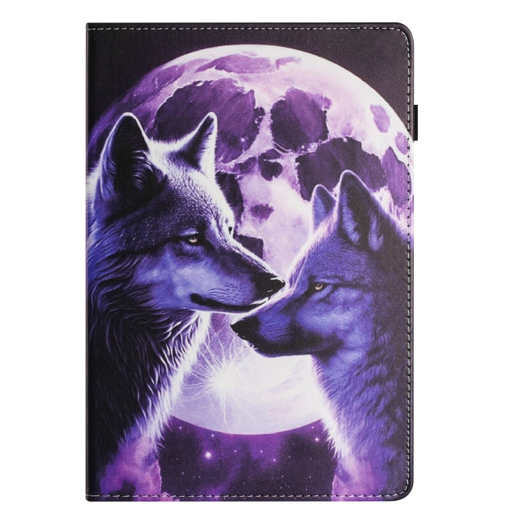 For Huawei MediaPad T5 10 Sewing Litchi Texture Smart Leather Tablet Case(Wolf)