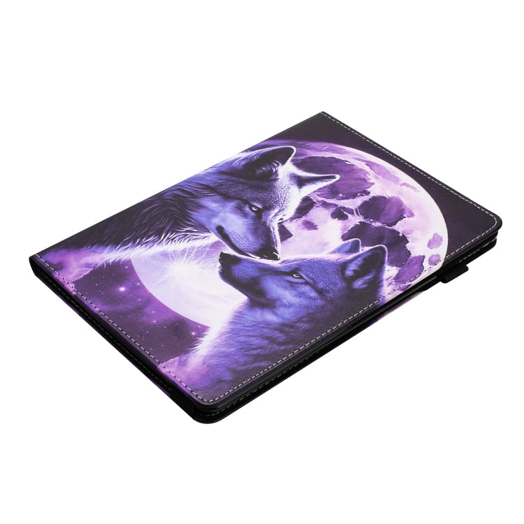 For Huawei MediaPad T5 10 Sewing Litchi Texture Smart Leather Tablet Case(Wolf)