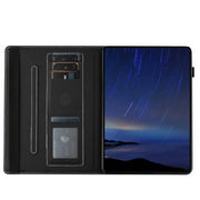 For Huawei MediaPad T5 10 Sewing Litchi Texture Smart Leather Tablet Case(Starry Sky)
