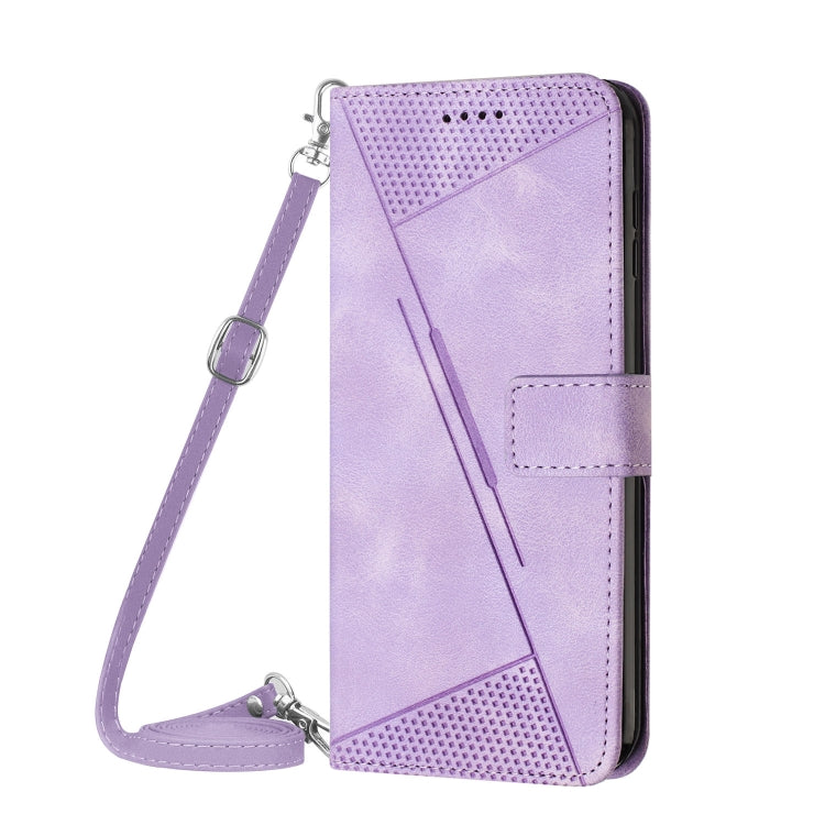 For Xiaomi Redmi K70 / K70 Pro Dream Triangle Leather Phone Case with Lanyard(Purple)