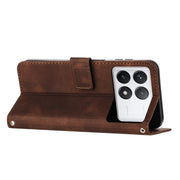 For Xiaomi Redmi K70 / K70 Pro Dream Triangle Leather Phone Case with Lanyard(Brown)