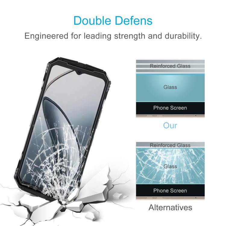 For DOOGEE S119 50pcs 0.26mm 9H 2.5D Tempered Glass Film