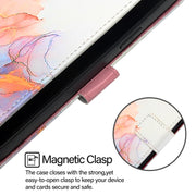 For Honor Magic6 Pro PT003 Marble Pattern Flip Leather Phone Case(Marble White)