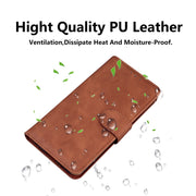 For Honor Magic6 Pro Skin Feel Pure Color Flip Leather Phone Case(Brown)