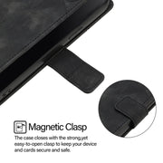 For Honor Magic6 Pro 5G Global Skin-feel Embossed Leather Phone Case(Black)