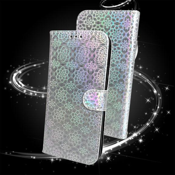 For Honor Magic6 Pro Colorful Magnetic Buckle Leather Phone Case(Silver)