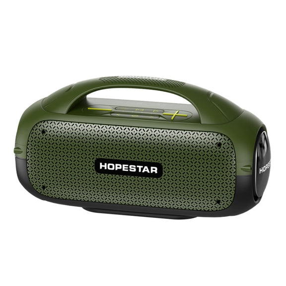HOPESTAR A50 80W IPX6 Water-resistant Portable Bluetooth Speaker Outdoor Subwoofer(Army Green)