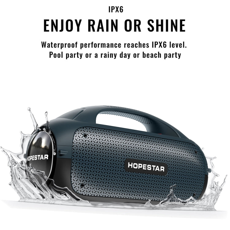 HOPESTAR A50 80W IPX6 Water-resistant Portable Bluetooth Speaker Outdoor Subwoofer(Army Green)