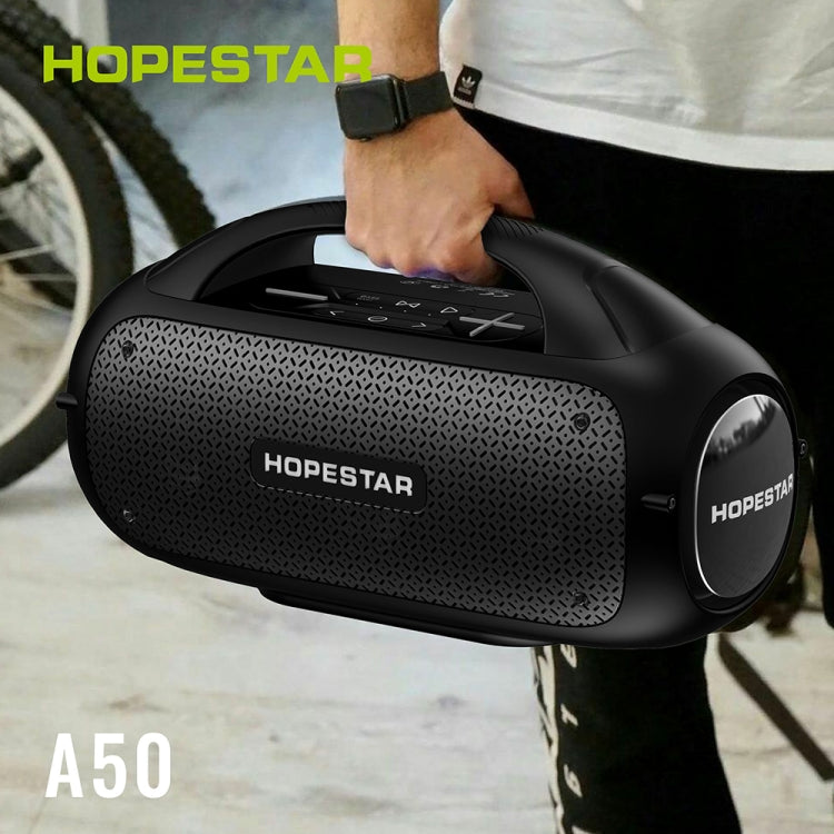 HOPESTAR A50 80W IPX6 Water-resistant Portable Bluetooth Speaker Outdoor Subwoofer(Army Green)