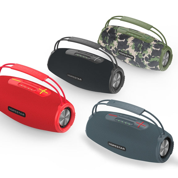 HOPESTAR H51 IPX6 Water-resistant Outdoor Portable Wireless Bluetooth Speaker(Red)