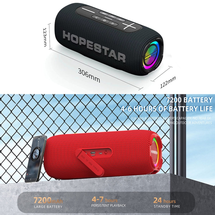 HOPESTAR P32Max 55W IPX6 Water-resistant Portable Wireless Bluetooth Speaker(Grey)