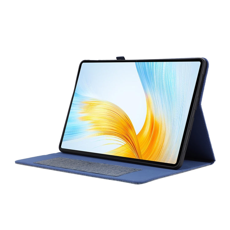 For Honor MagicPad 13 Cloth Texture Horizontal Flip PU + TPU Tablet Case(Deep Blue) - Honor by PMC TechLife | Online Shopping South Africa | PMC TechLife | Buy Now Pay Later Mobicred