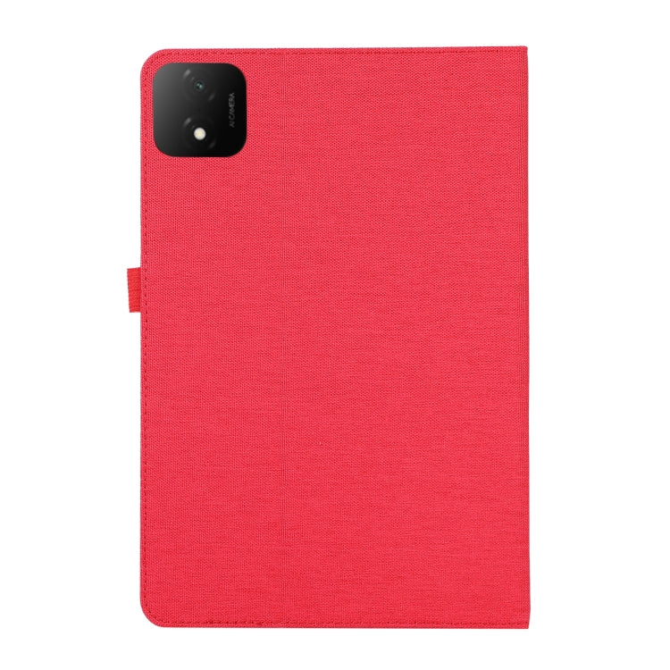 For Honor Pad GT Pro Cloth Texture Horizontal Flip PU + TPU Tablet Case(Red) - Honor by PMC TechLife | Online Shopping South Africa | PMC TechLife | Buy Now Pay Later Mobicred