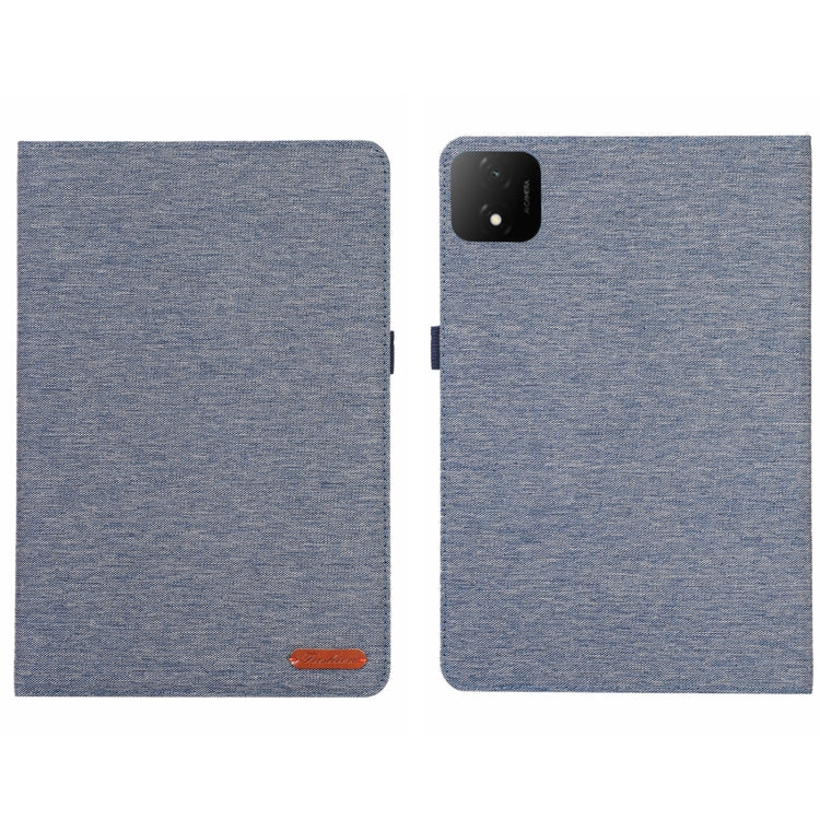 For Honor Pad GT Pro Cloth Texture Horizontal Flip PU + TPU Tablet Case(Deep Blue) - Honor by PMC TechLife | Online Shopping South Africa | PMC TechLife | Buy Now Pay Later Mobicred