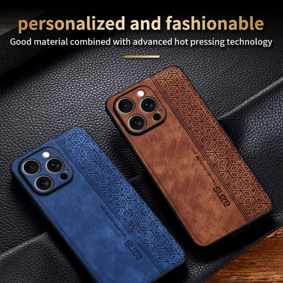 For iPhone 16 Pro Max AZNS 3D Embossed Skin Feel Phone Case(Dark Green)