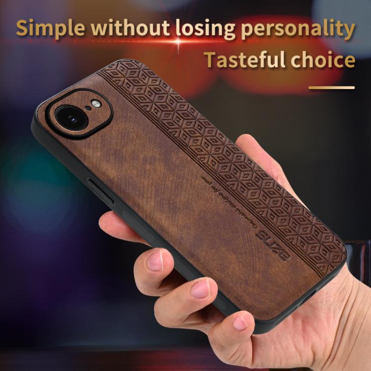 For iPhone 16e AZNS 3D Embossed Skin Feel Phone Case(Dark Green) - free shipping - PMc TechLife - Order now!